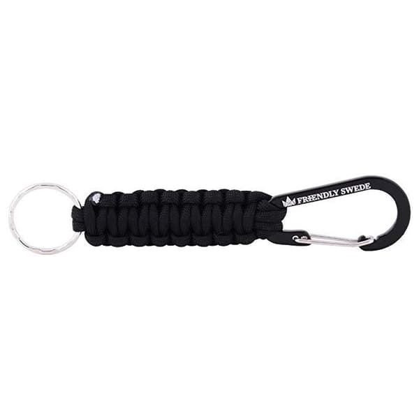 Paracord nøglering Black