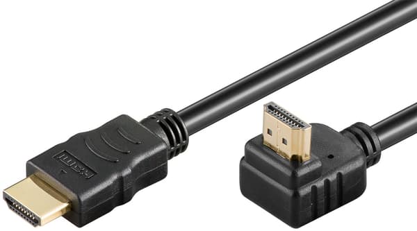 Højhastigheds HDMI™-kabel 90° med Ethernet