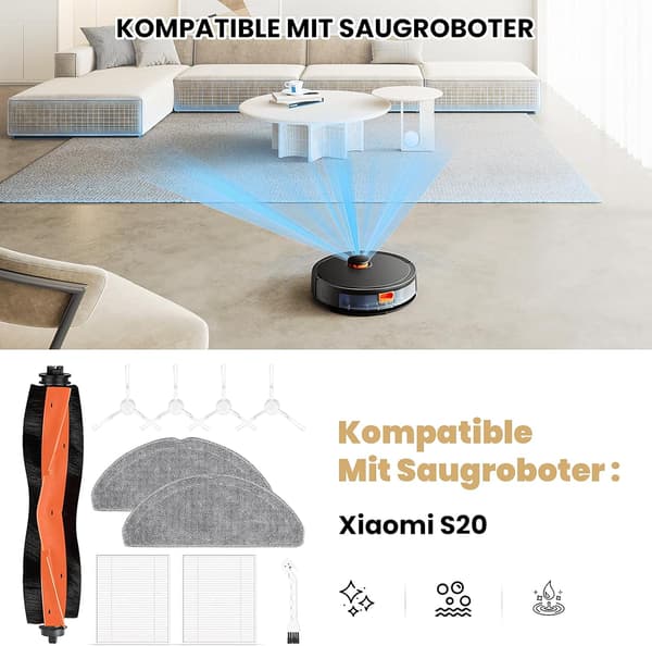 Xiaomi S20 Robotstøvsuger Reservedele Kit