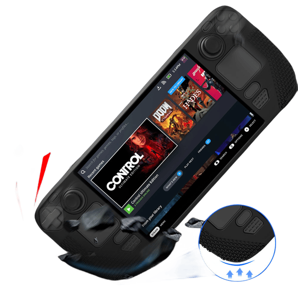 Silikoninen kansi Steam Deck OLED:lle Black