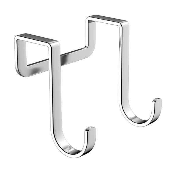 Over Cabinet Door Hooks, Double Hooks for Kitchen 2 Pack L