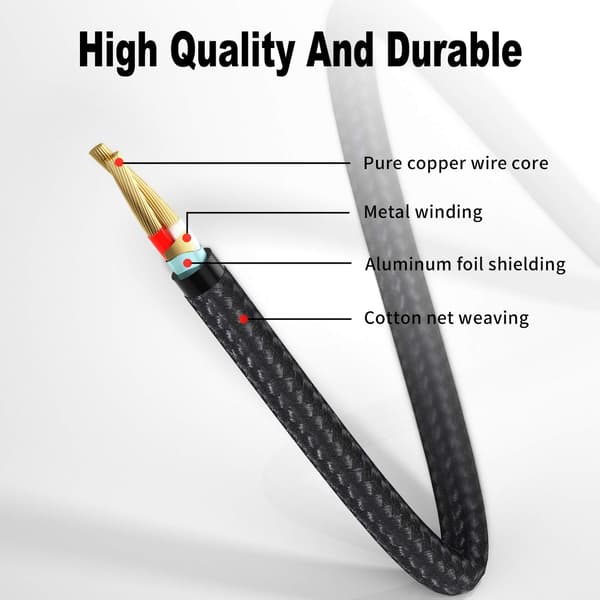 USB-C til 2x RCA stereolydkabel Grey 1.2 m
