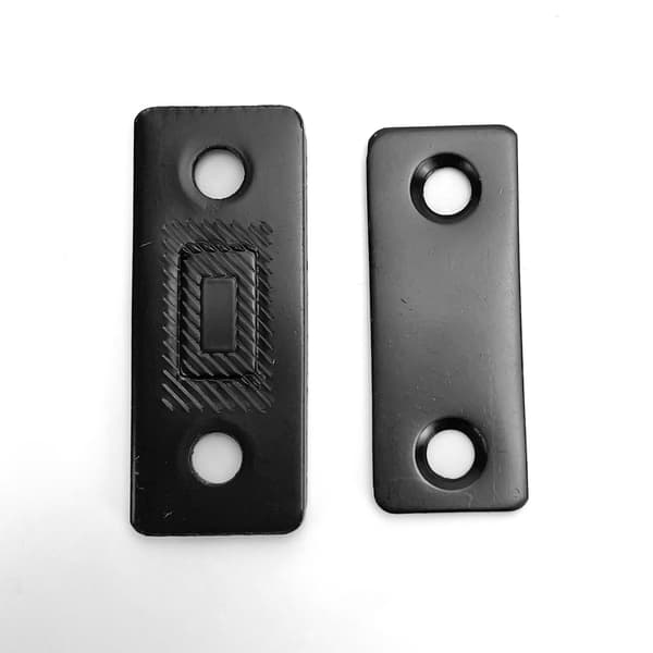 Magnetisk lås / usynlig magnetisk dørstopper, 2 stk. Black