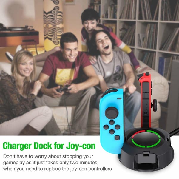 Nintendo Switch Joy-Con ladestasjon for 4 spillkontroller