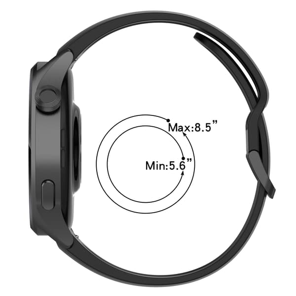 Silikoniranneke Xiaomi Watch S1 Prolle Black
