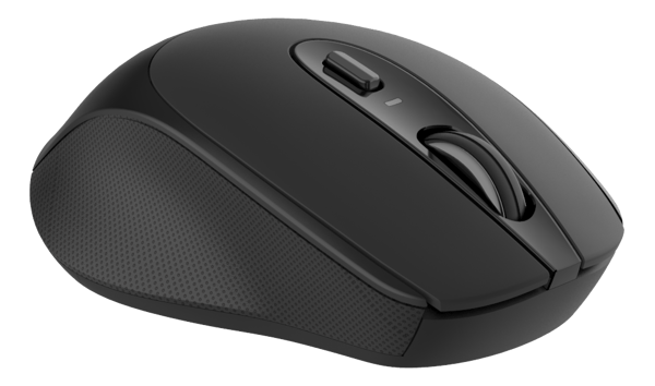 Wireless office silent mouse, USB receiver, rubber coated