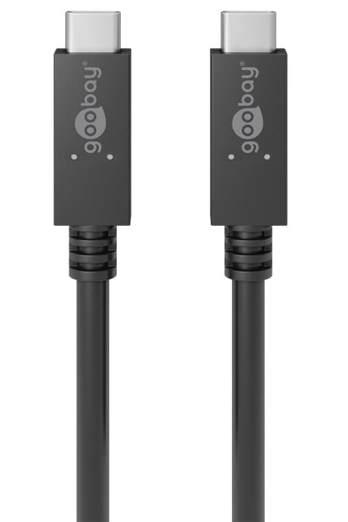 USB-C™-kabel, 1 m, svart
