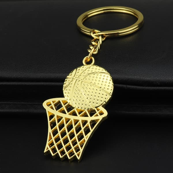 Basketboldnøglering NBA Fan Gave Gold