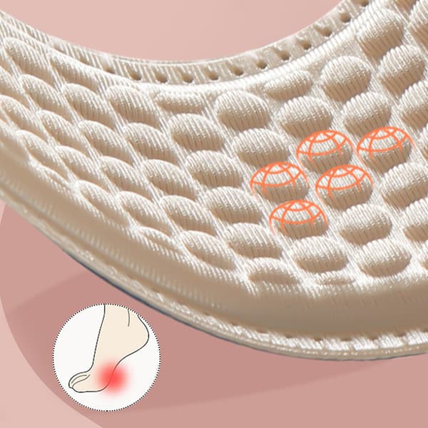 Svetteabsorberende skoinnleggssåler - 1 par Beige
