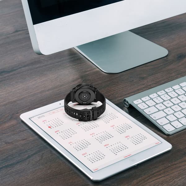 COROS Watch Silikon Tvåfärgsrem Black 22 mm