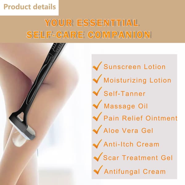 Sammenleggbar lotionapplikator Black
