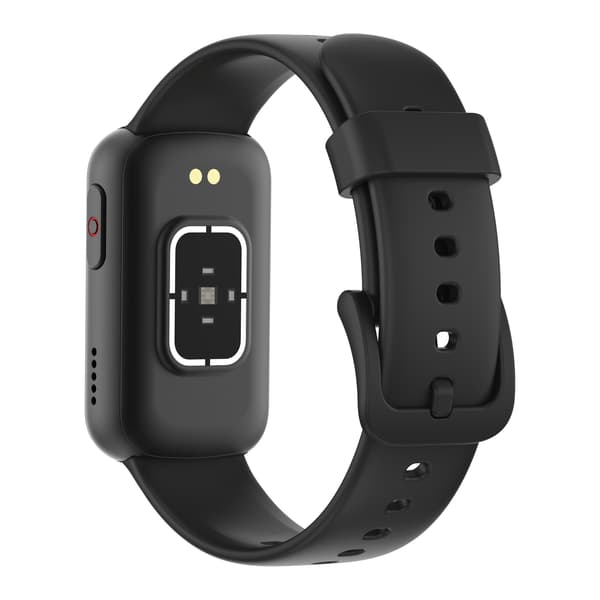 Smartklokke med pulsmåler, søvnmåler, skritteller Black