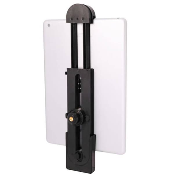 Tablet/Smartphone Holder Stativ Med 1/4 Stativgevind Sort