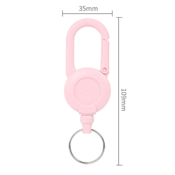 Uttrekkbar nøkkelring Pink