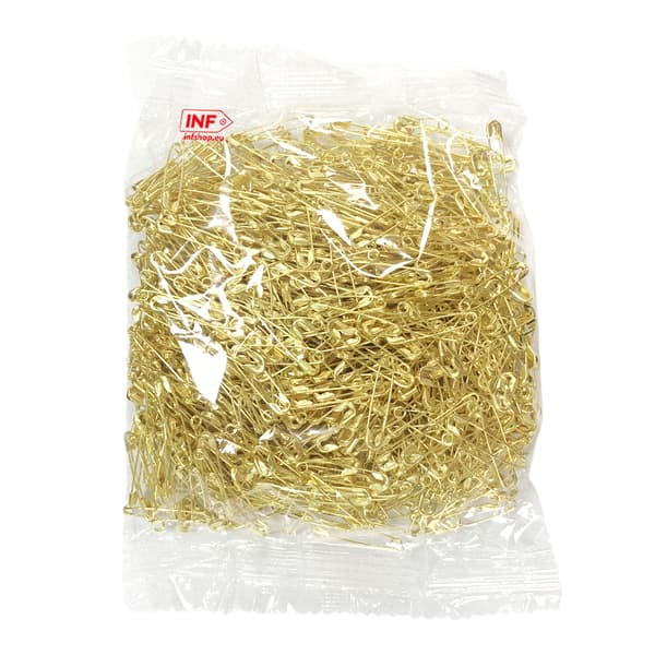 22mm Säkerhetsnålar, 1000-pack Gold