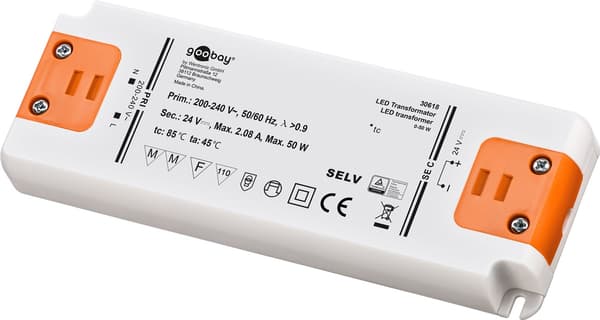LED-transformer 24 V (DC) (DC), 50 W