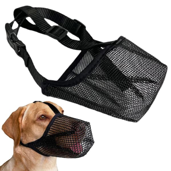 Nylon hundemundkurv Black L