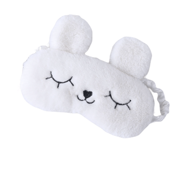 Blød sovemaske White