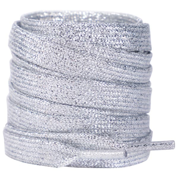 Glänsande snören - 140 cm (1 par) Grey