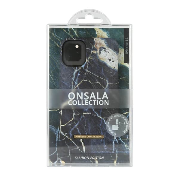 COLLECTION Mobildeksel Soft Black Galaxy Marble iPhone 11