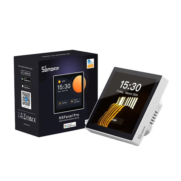 Älykäs ohjauspaneeli WiFi/Bluetooth/ZigBee Sonoff NSPanel Pro (valkoinen)