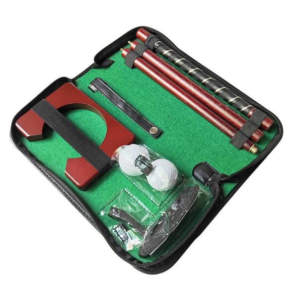 Bærbar Golf Putting Sett - Tre-delt Avtakbar Design for Reise
