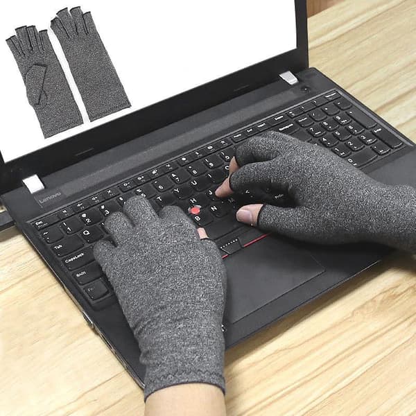 Puristushanskat harmaa Grey L