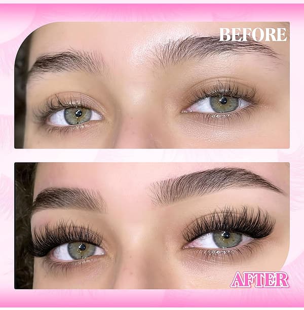 Naturlige False Eyelashes HL10-03 (10 par)