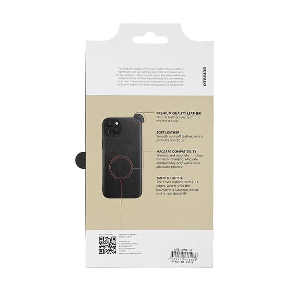 Cover Læder Sort - iPhone 15 Plus