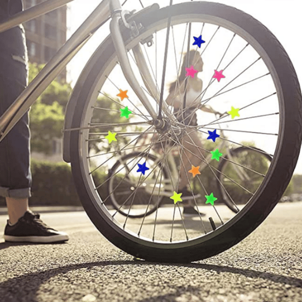 Ekerdekor för Cykelhjul - Stjärnor, 36-pack