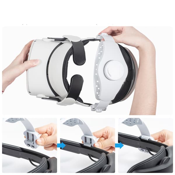 Justerbar hovedrem til VR-headset White
