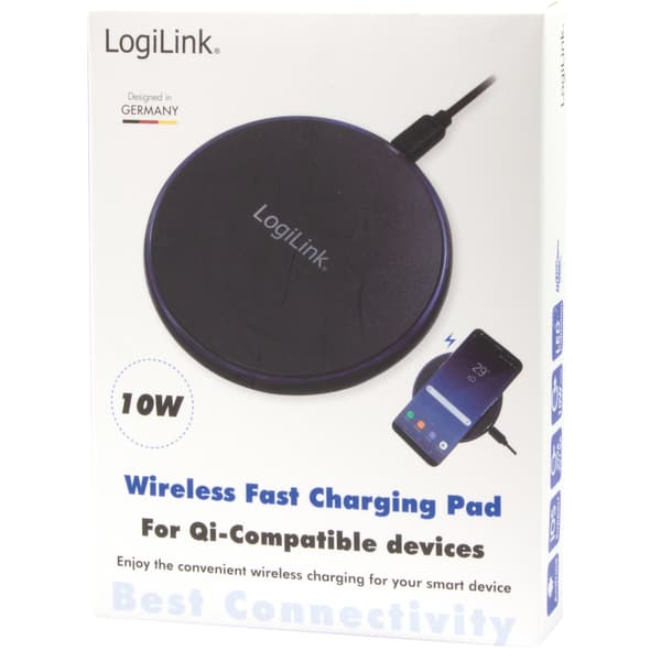 Trådløs lader Qi 10W Hurtiglading