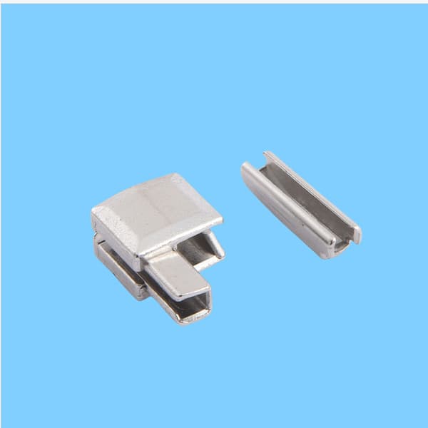 Silver Zipper Top & Bottom Stops (10 Set) - Storlek 5