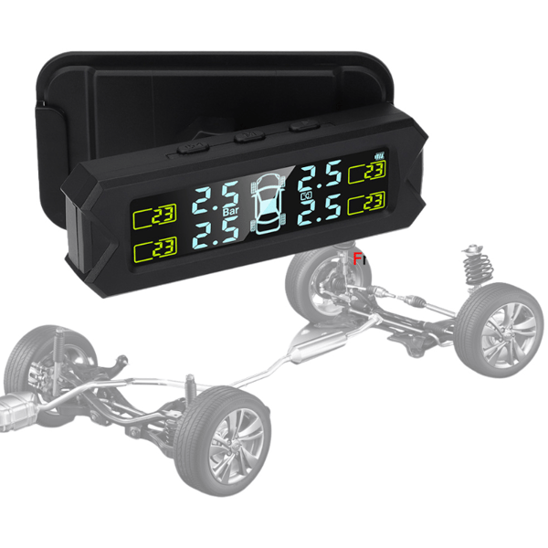 Soldriven TPMS Däcktrycksövervakningssystem