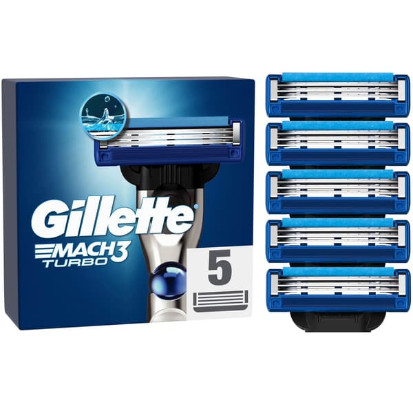 Barberblader Mach3 Turbo 5 stk