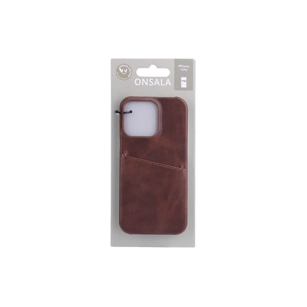 Mobilcover med Kortrum iPhone 13 Pro Brun