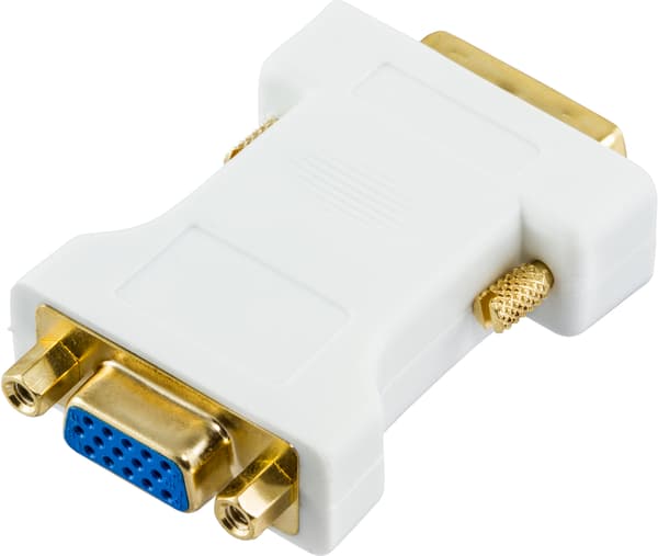 DVI adapter analog DVI - analog VGA, ma - fe, white