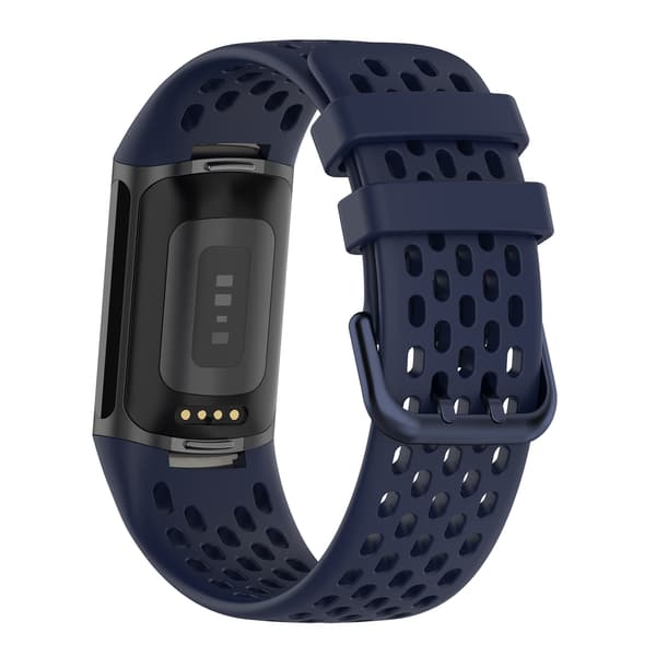 Silikonirannekoru Fitbit Charge 6/5 -laitteelle DarkBlue