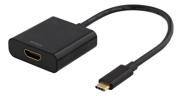 USB-C to HDMI adapter, 4096x2160 30Hz, black