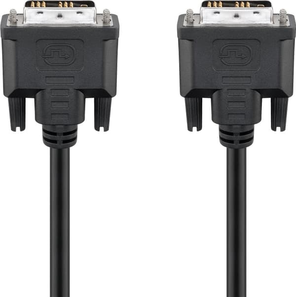 DVI-D Full HD-kabel Single Link, nikkelbelagt