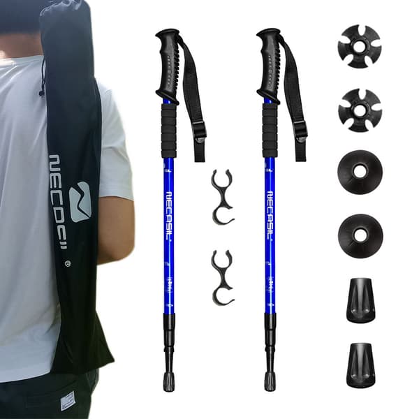 Sammenfoldelige vandrestave - 2 stk Blue