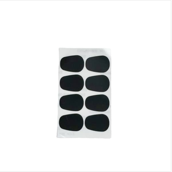 Saksofonin Hammaspehmusteet - 0.8mm soikea, 8 kpl/setti (2 kpl pakkaus) - Suojaa suukappaletta Black
