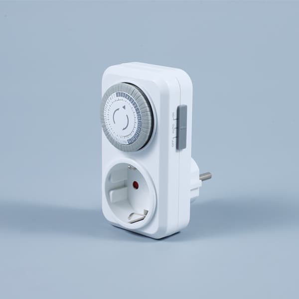 Timeruttak, plug-in mekanisk timer, energisparing 30 minutter til 24 timer
