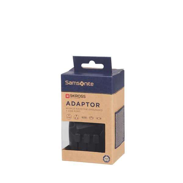 Rejseadapter + USB Global