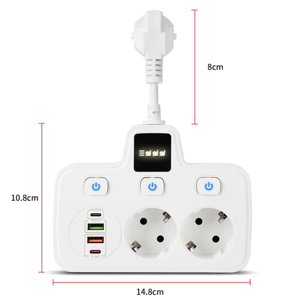 BKL-503 EU hurtigladeskinne White