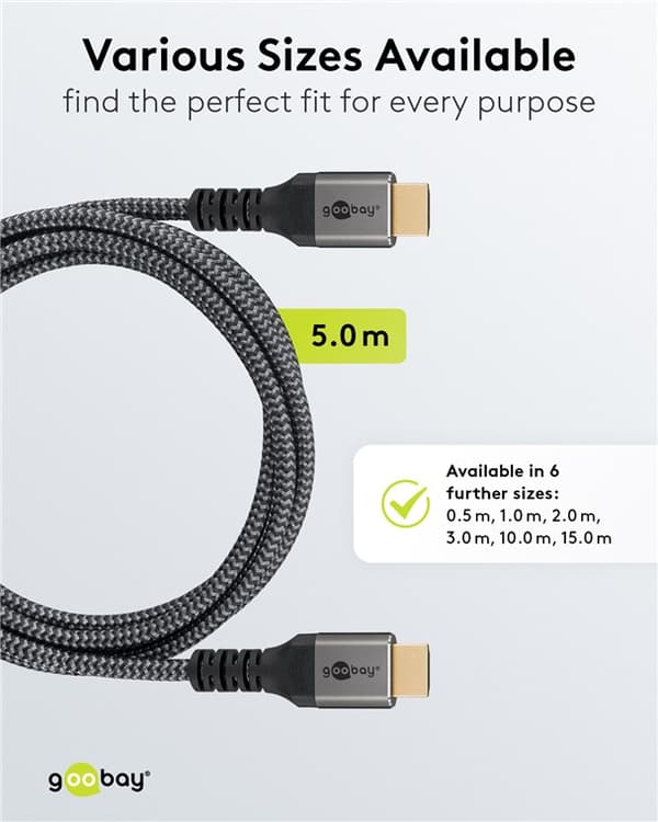 Høyhastighets HDMI™-kabel med Ethernet