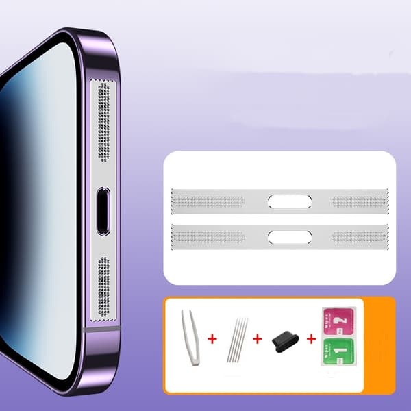 Støvnet til iPhone 12/13/14 højttaler Silver