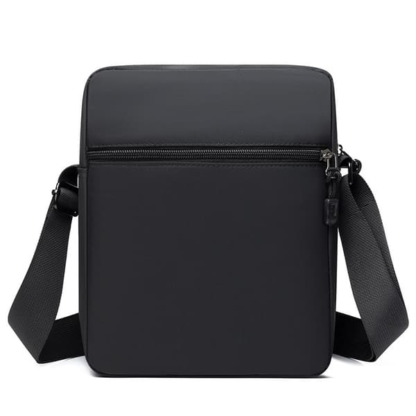Stilig Oxford-stoff vertikal skulderveske for menn Grey