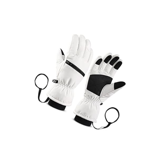 Skidhandskar - Five Finger Style White XL