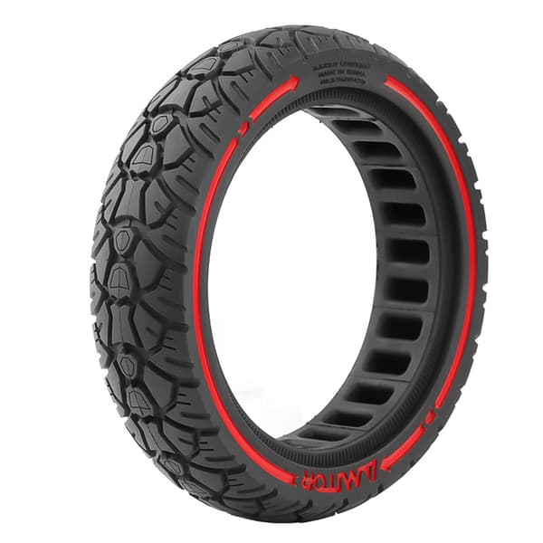8,5x2,0 (230x50) off-road solid dæk med rød streg